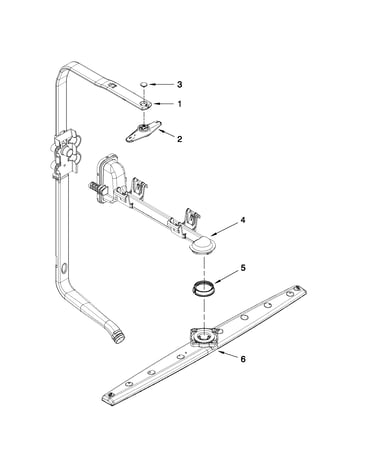 Upper wash and rinse parts