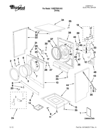 Cabinet and door parts