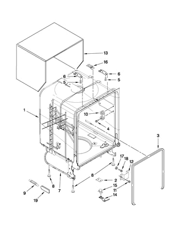 Tub and frame parts