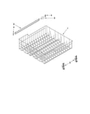 Upper rack and track parts