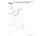 Whirlpool WDF310PLAB1 door and panel parts diagram