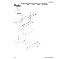 Whirlpool WDF310PLAD1 door and panel parts diagram