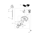 Whirlpool WDF310PLAW1 pump and motor parts diagram