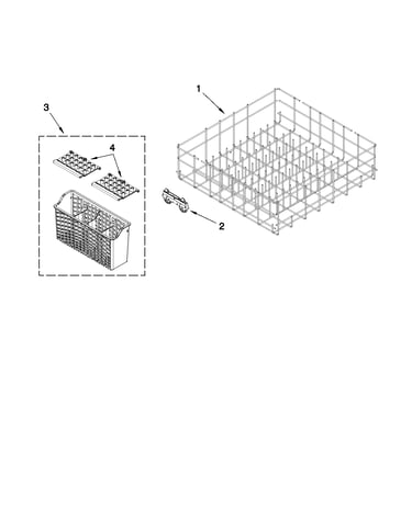 Lower rack parts