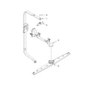 Whirlpool WDF530PLYW3 upper wash and rinse parts diagram