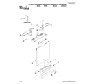 Whirlpool WDF730PAYW3 door and panel parts diagram
