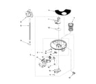 Whirlpool WDF730PAYW3 pump and motor parts diagram