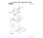 Whirlpool WDT710PAYW3 door and panel parts diagram
