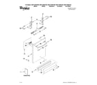 Whirlpool WDT710PAYM3 door and panel parts diagram