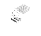 Whirlpool WDT710PAYW3 lower rack parts diagram