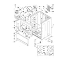 Whirlpool YWED5700AC0 cabinet parts diagram