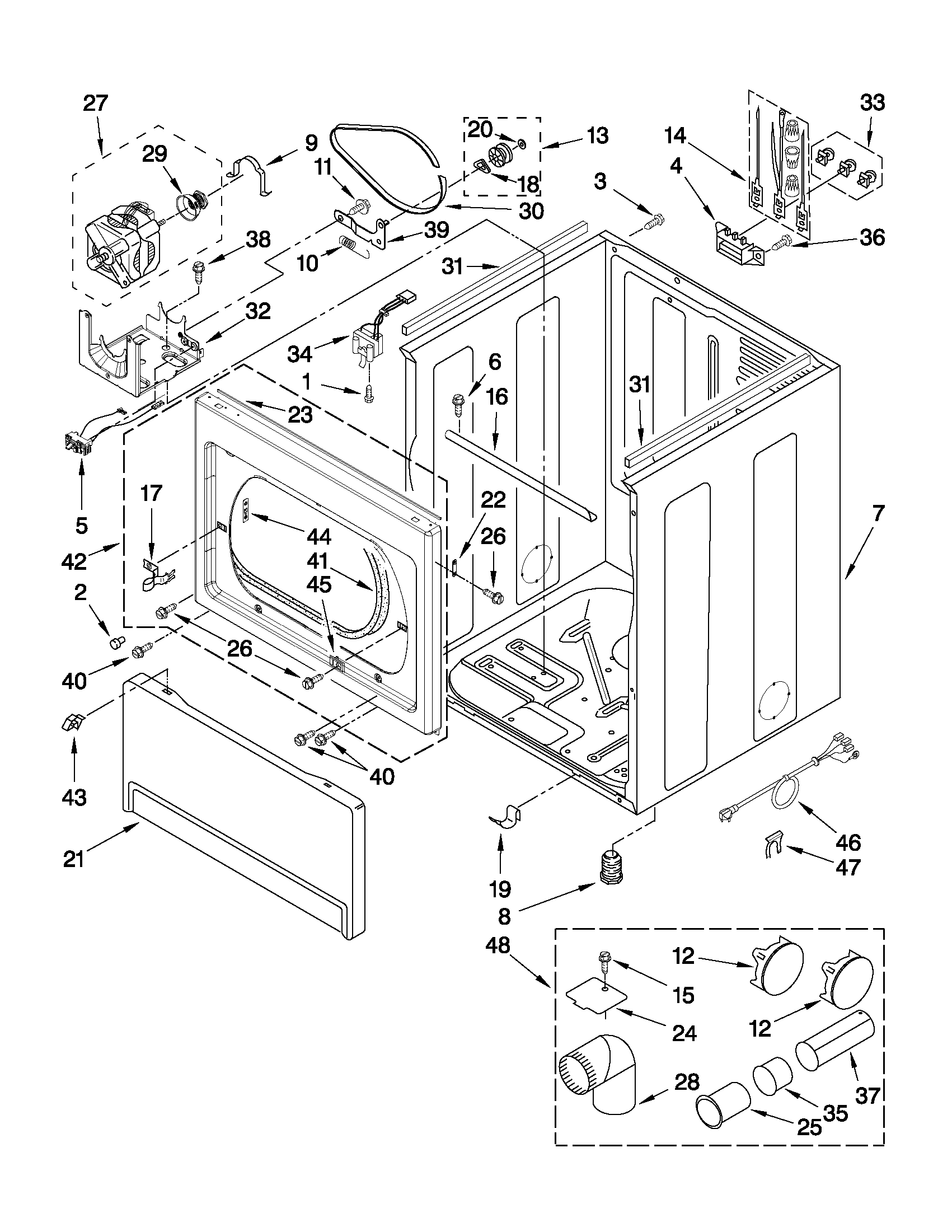 Cabinet parts