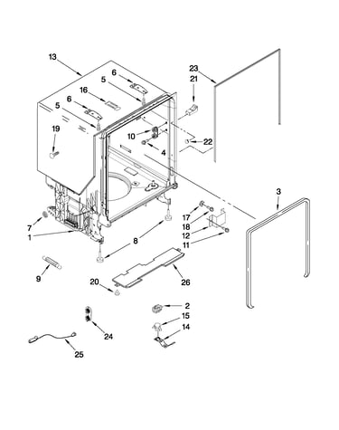 Tub and frame parts