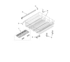 Whirlpool WDT790SAYM1 upper rack and track parts diagram