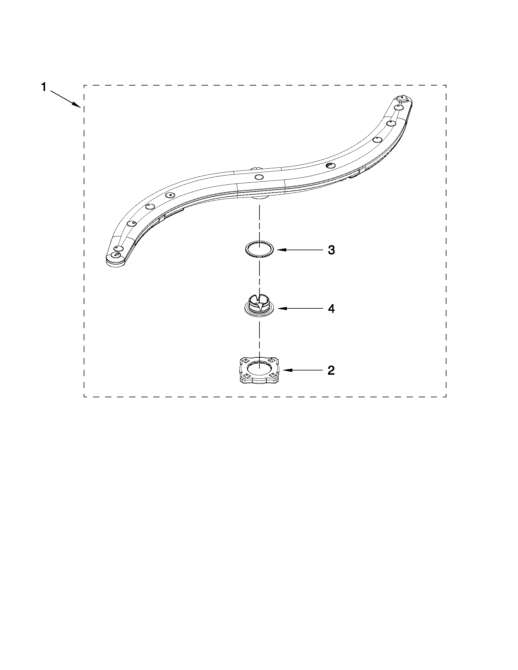 Lower washarm parts