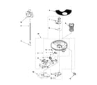 Whirlpool WDT910SSYB1 pump and motor parts diagram
