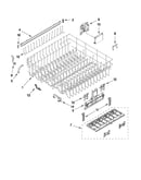Upper rack and track parts