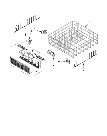 Lower rack parts