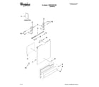 Whirlpool 7WDF530PAYM3 door and panel parts diagram