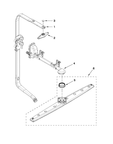 Upper wash and rinse parts