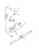 Upper wash and rinse parts