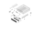 Whirlpool 7WDT770PAYW3 lower rack parts diagram