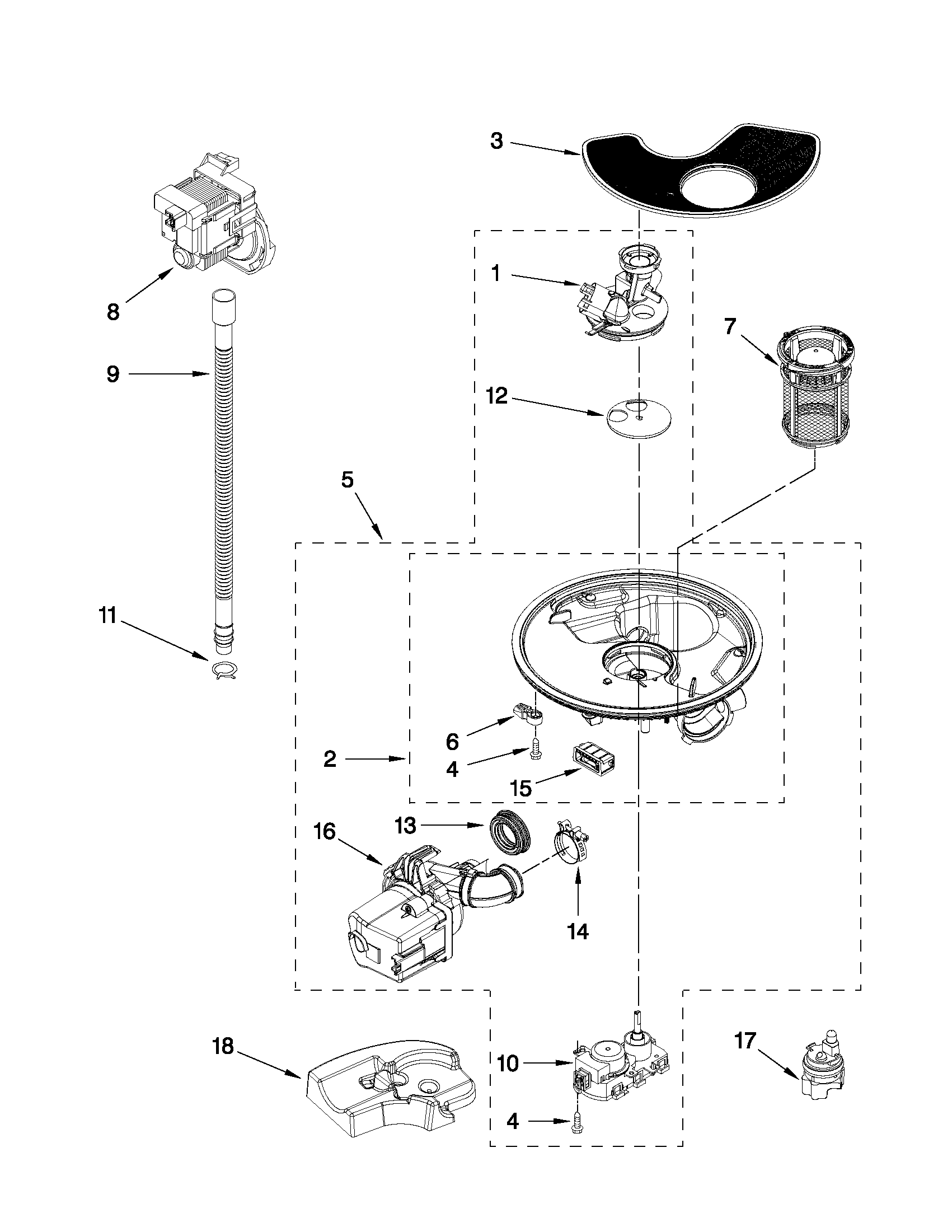 Pump and motor parts