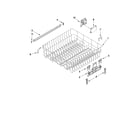 Whirlpool WDT790SLYM1 upper rack and track parts diagram