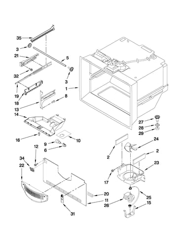 Freezer liner parts