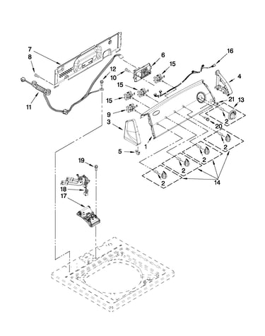 Console and water inlet parts