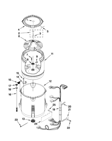 Basket and tub parts