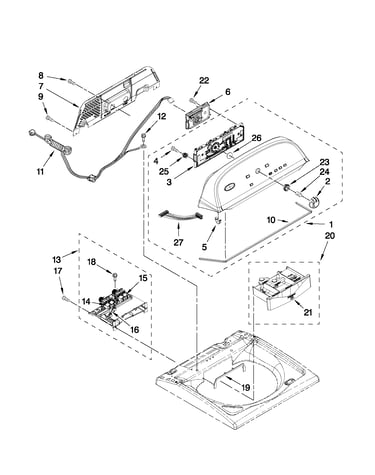 Console and water inlet parts