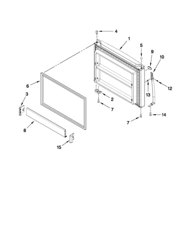 Freezer door parts