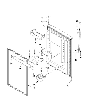 Refrigerator door parts