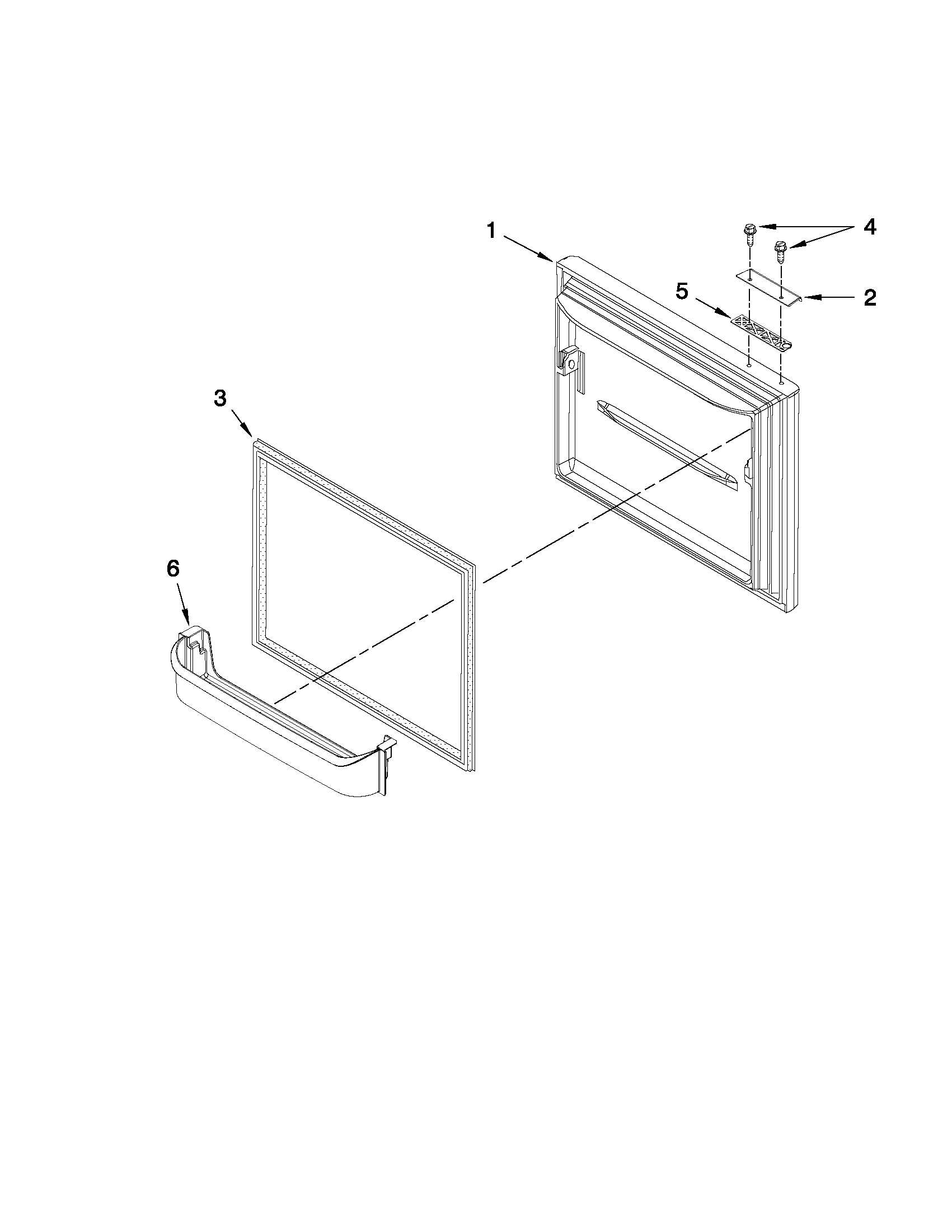 Freezer door parts