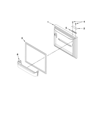 Freezer door parts