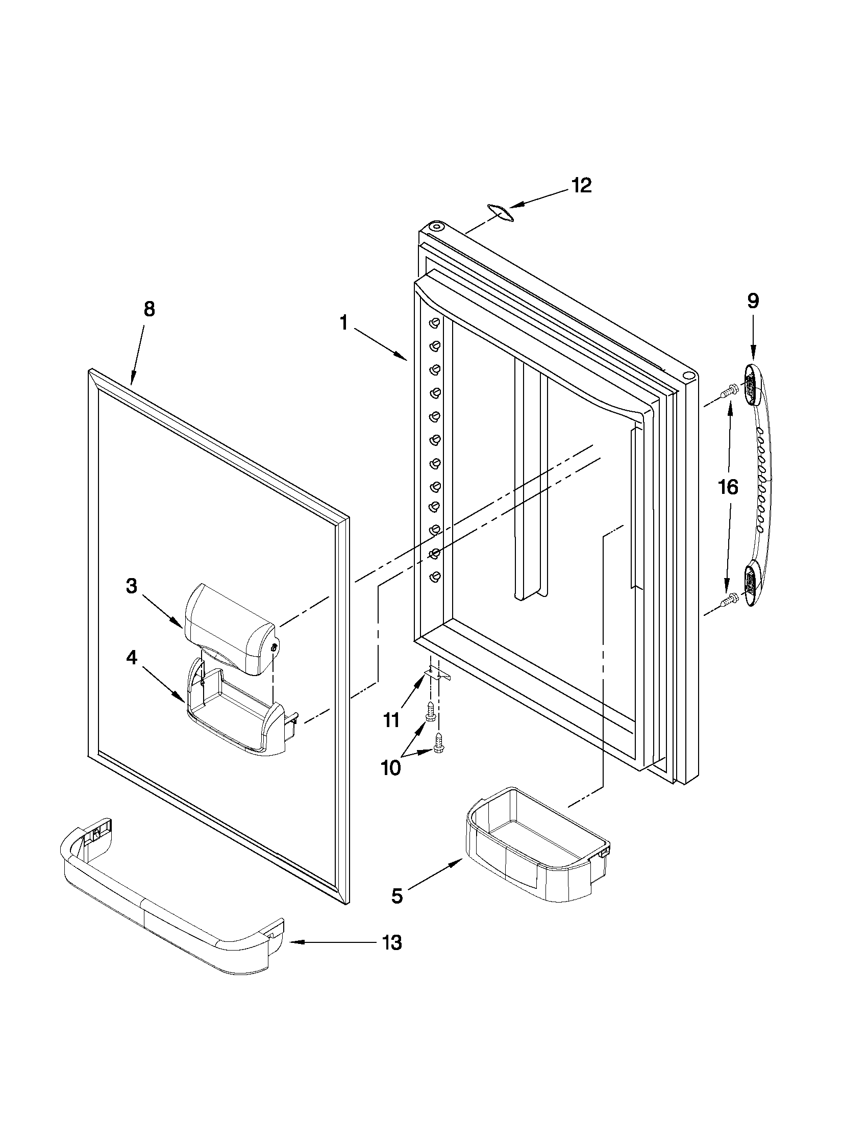 REFRIGERATOR DOOR PARTS