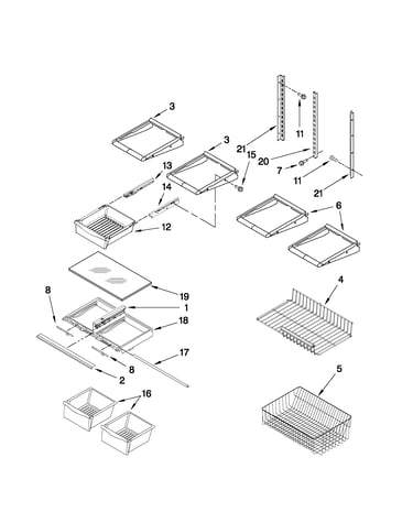 Shelf parts