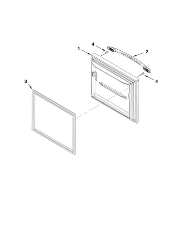 Freezer door parts