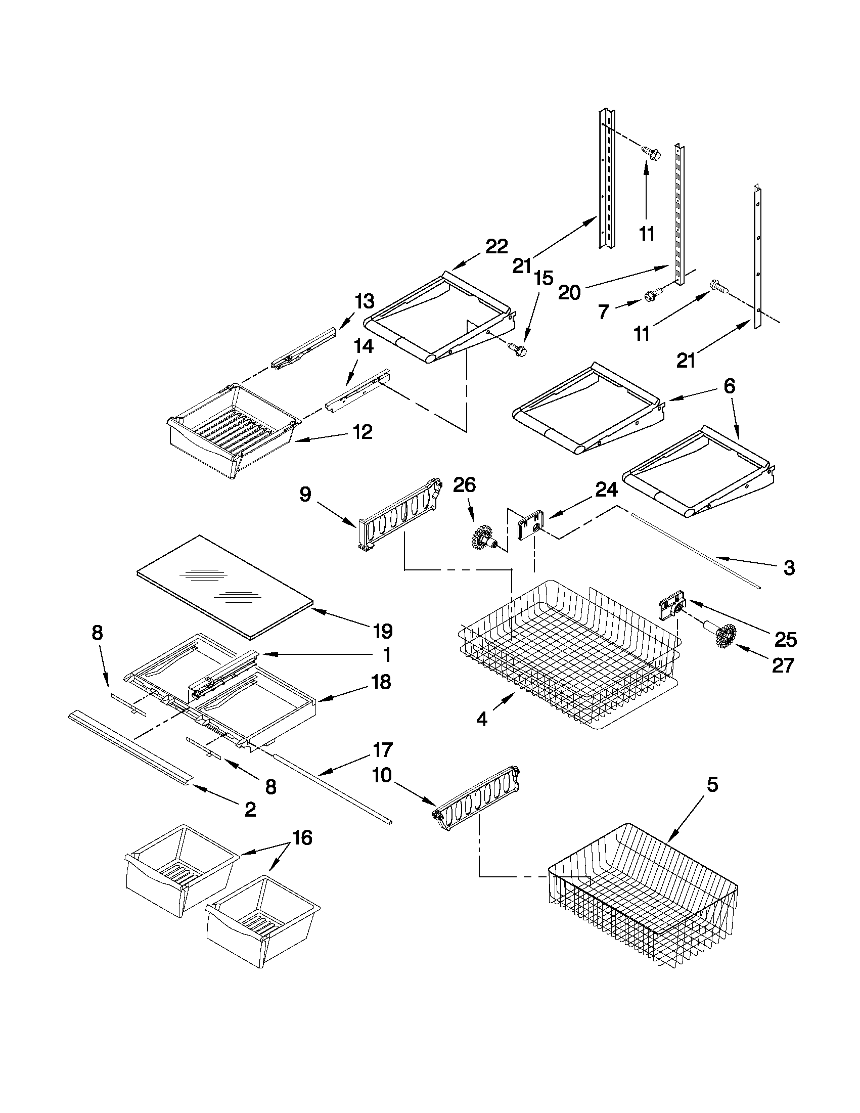 Shelf parts