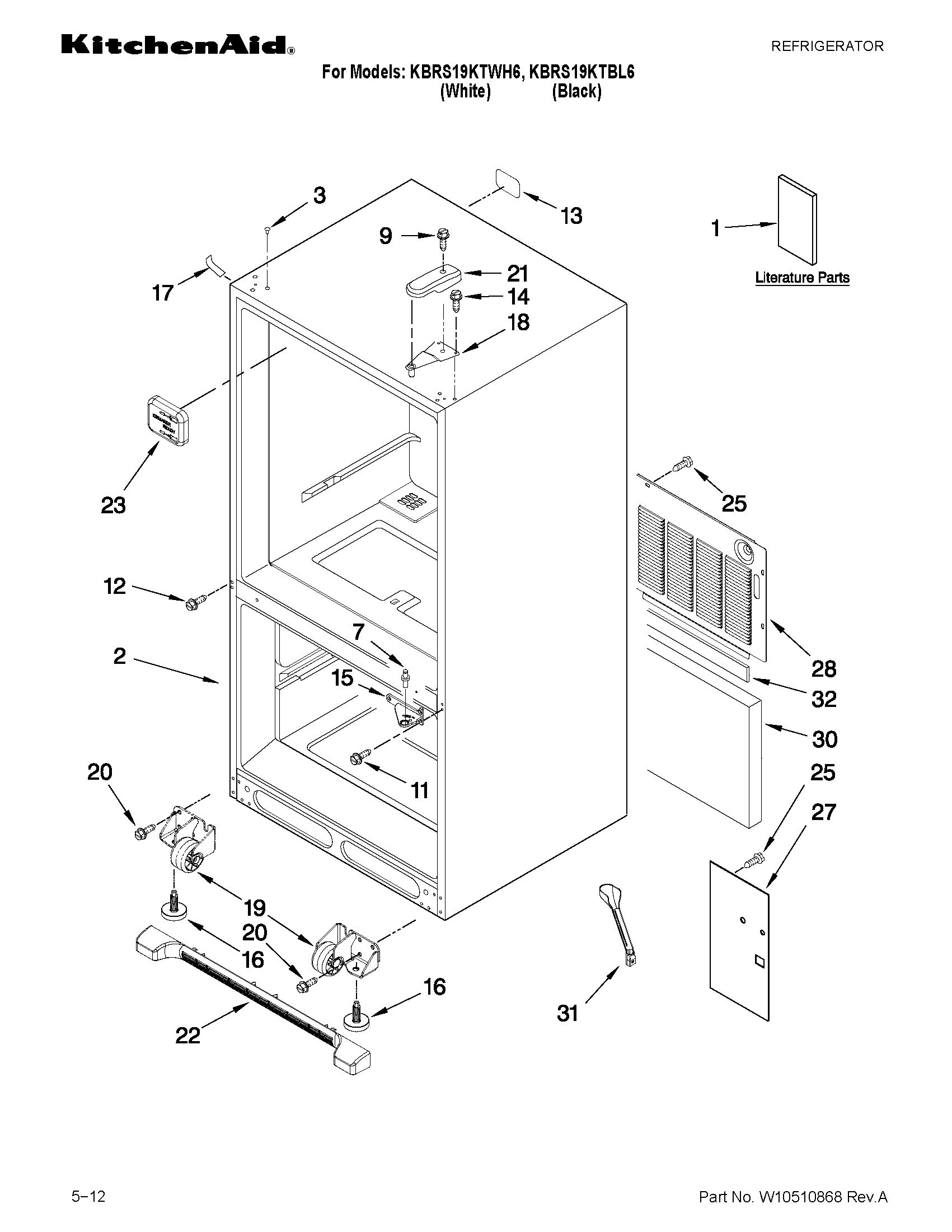 Cabinet parts