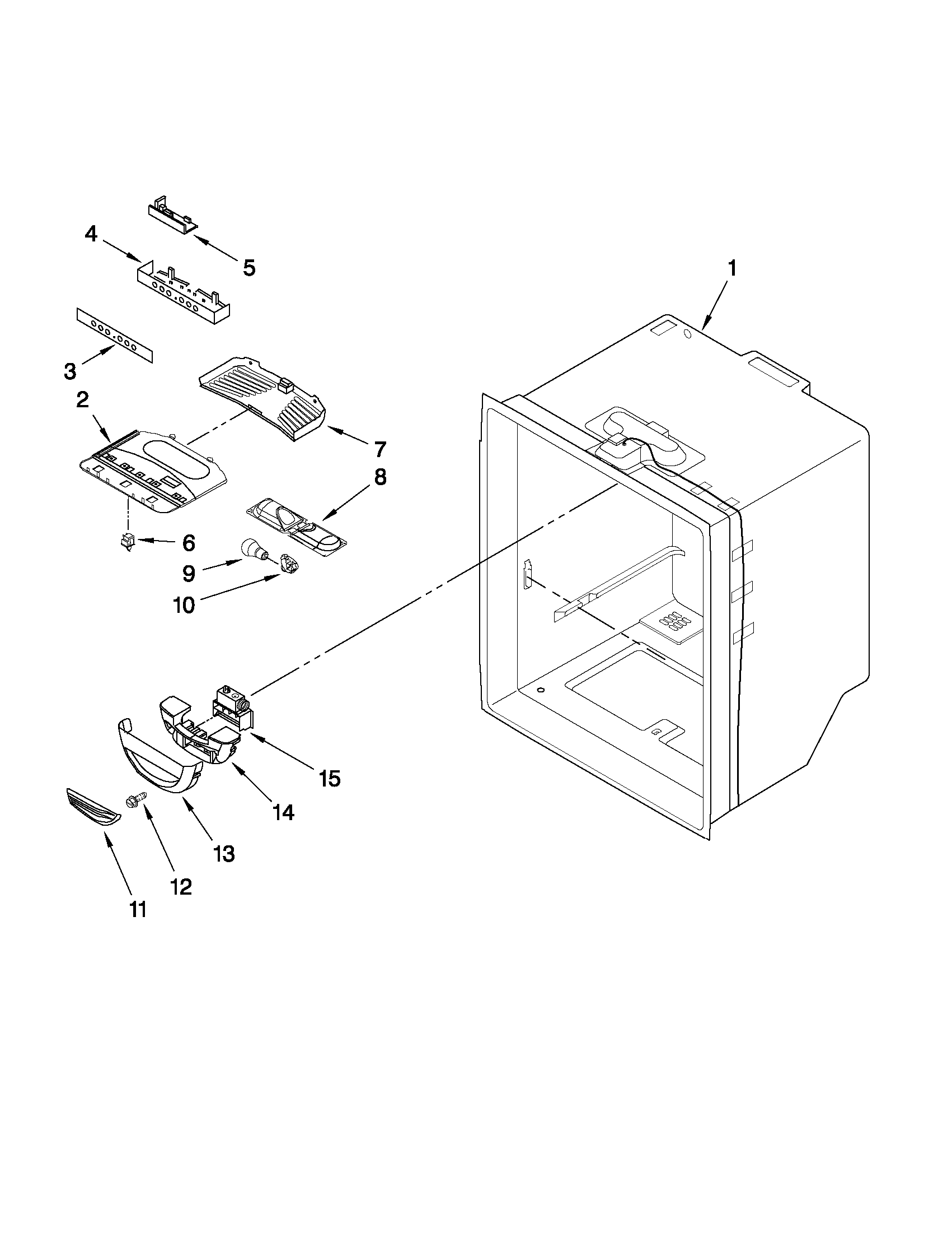 Refrigerator liner parts