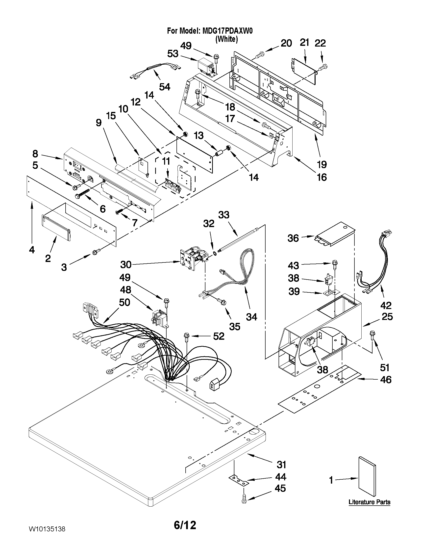 Top and console parts