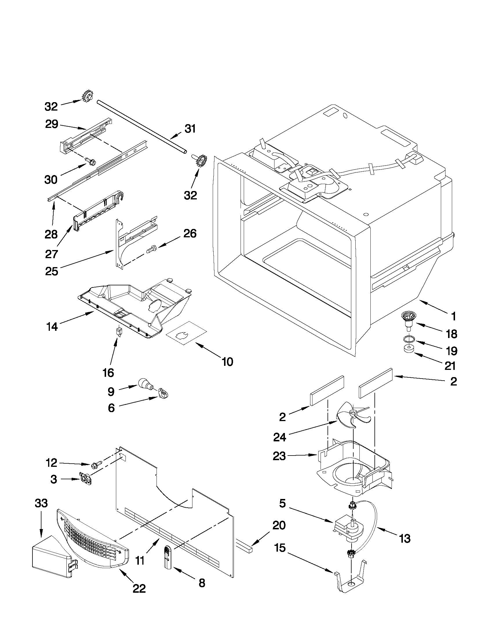 FREEZER LINER PARTS