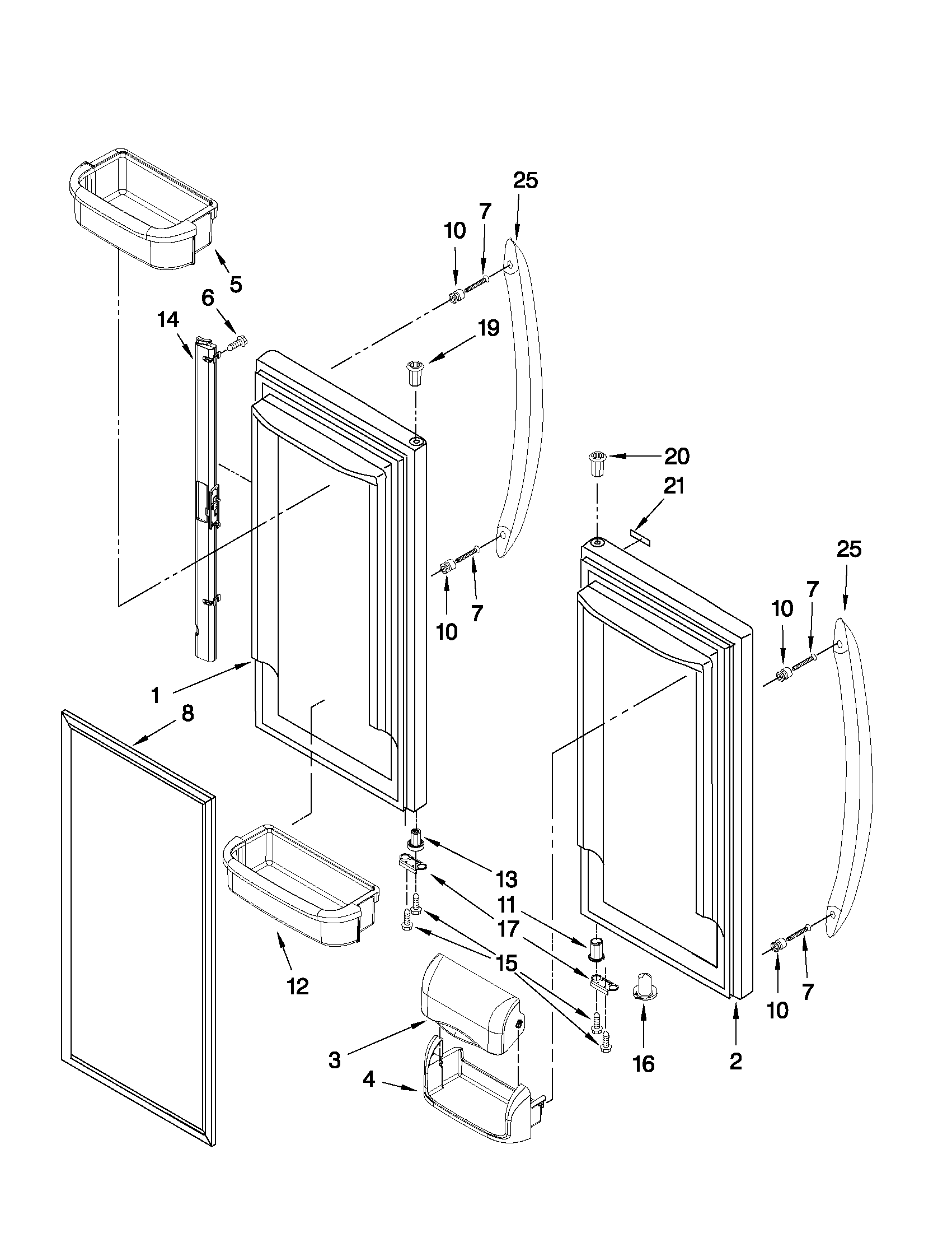 REFRIGERATOR DOOR PARTS