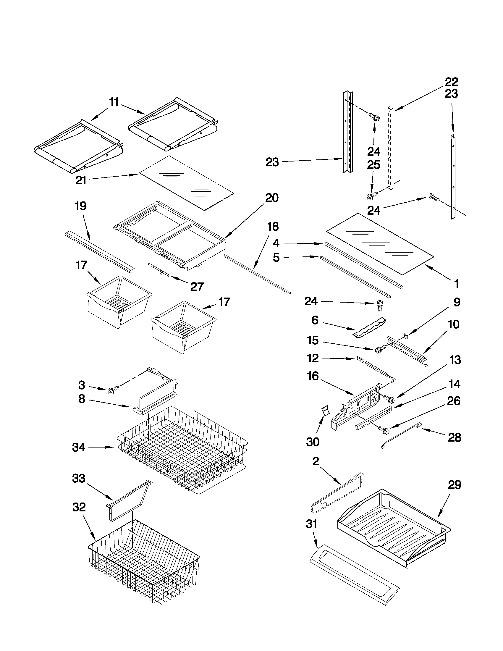 SHELF PARTS