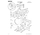 Maytag MFS18PDFTS cabinet and coin box parts diagram