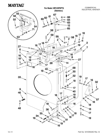 Cabinet and coin box parts