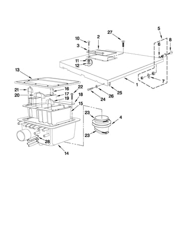 Soap hopper and top cover parts