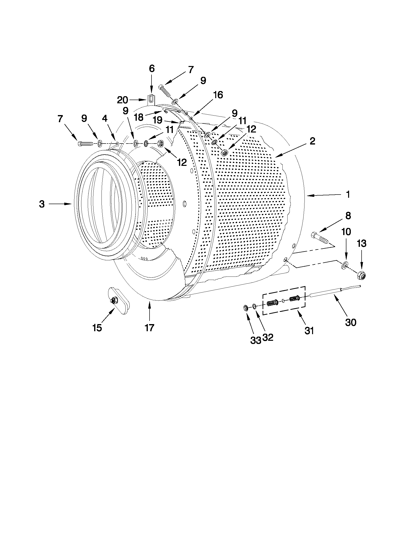 Tub and drum parts